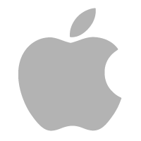 Apple logo grayed out